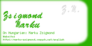 zsigmond marku business card